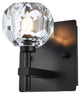 1 Light Wall Sconce, Black
