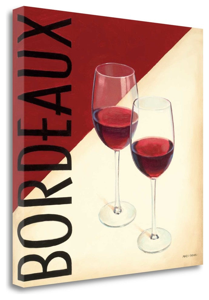 "Vin Moderne III" By Marco Fabiano, Giclee Print on Gallery Wrap Canvas