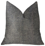 Deep Mantra Charcoal Luxury Throw Pillow, 12"x20"
