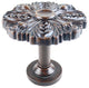 Large Eve Drapery Medallion Holdback, Mahogany