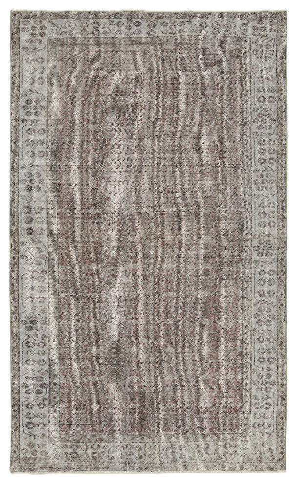 Rug N Carpet - Handmade Turkish 5' 3'' x 8' 6'' Unique Overdyed Rug