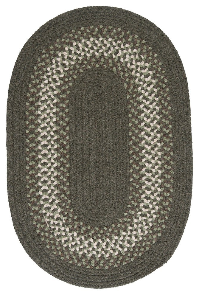 Colonial Mills North Ridge NG69 Olive Traditional Area Rug, Oval 2'x4'