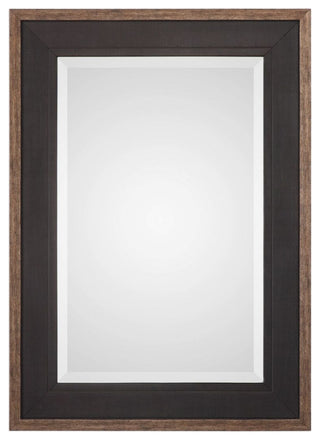 Uttermost Staveley Rustic Black Mirror