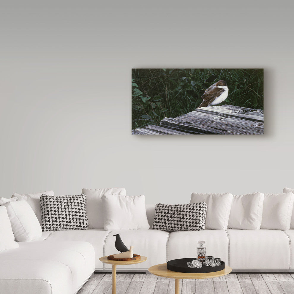 Ron Parker 'Tree Swallow' Canvas Art, 19"x10"