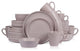 Stone Lain Jade Stoneware 32 Piece Dinnerware Set, Taupe