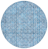 Safavieh Arizona Machine-Washable Collection ARZ901 Rug, Blue/Grey, 6' Round