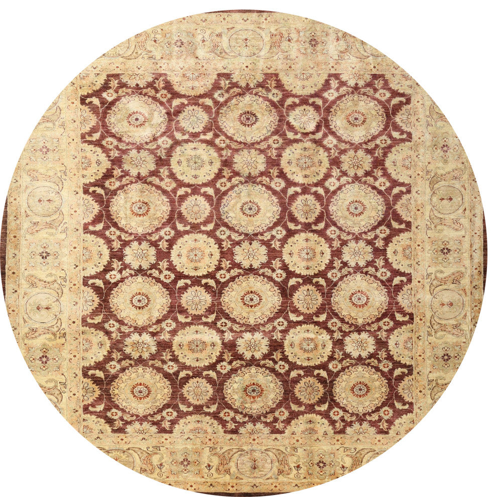 Ahgly Company Indoor Round Traditional Area Rugs, 4' Round