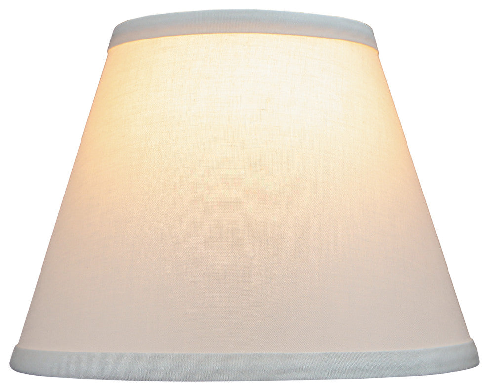 Fenchel Shades 6"x10"x8" Spider Attachment Empire Lamp Shade, Linen Ivory