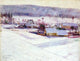 John Leslie Breck Giverny Winter Wall Decal