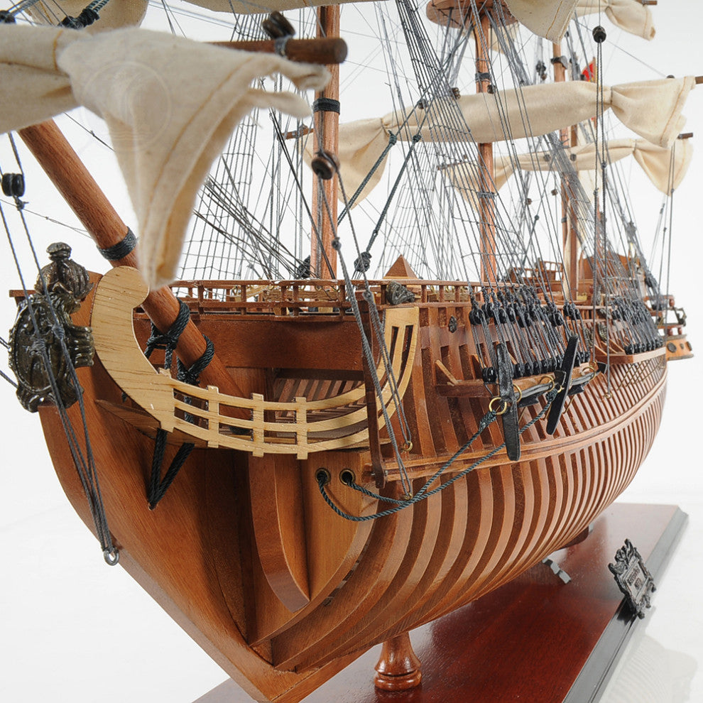 San Felipe Open Hull Museum-quality Fully Assembled Wooden Model Ship