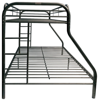 ACM-02053BK, ACME Tritan Twin/Full Bunk Bed, Black