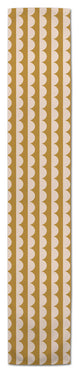 Scalloped Circle  16x72 Poly Twill Table Runner
