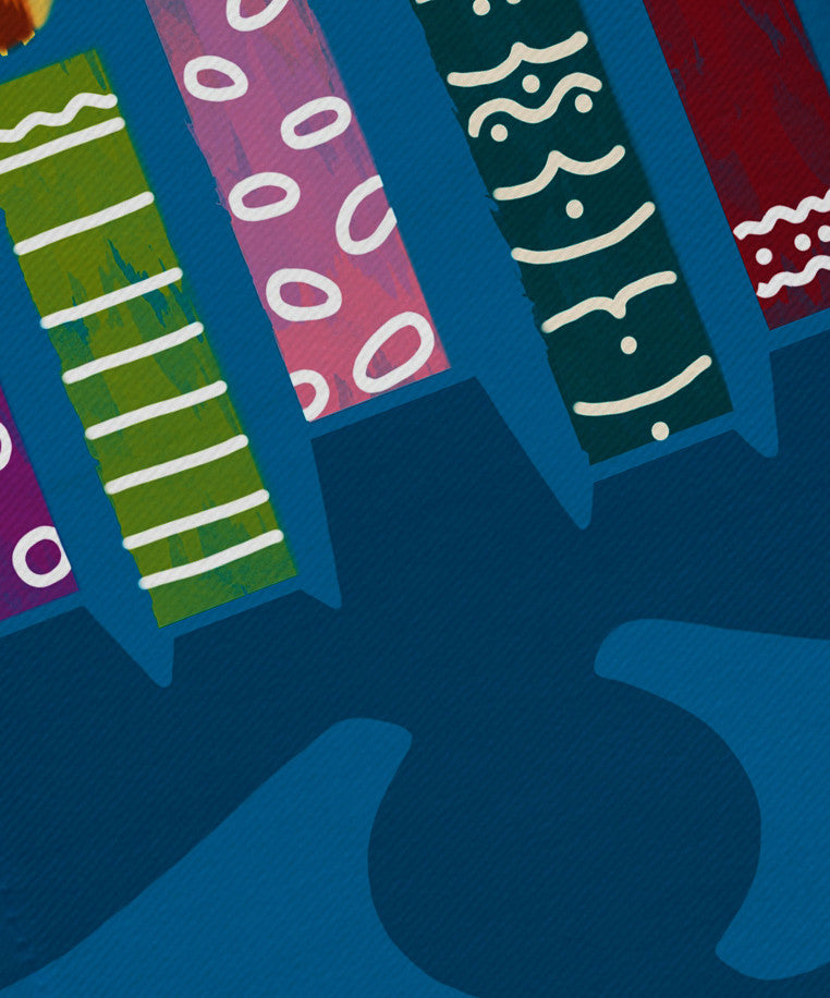 Decorative Holiday Napkin, Set of 4, Teal