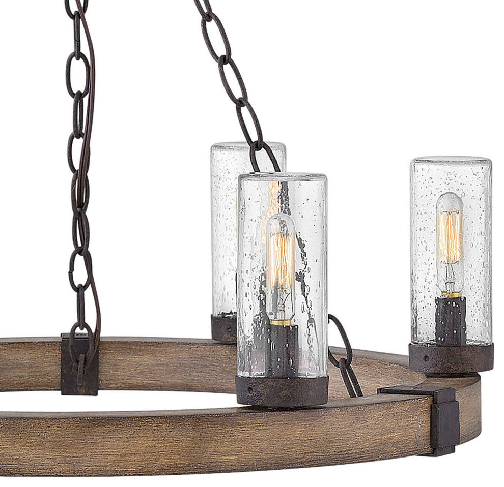 Hinkley Lighting 29206 Sawyer 120v 6 Light 24"W Open Air Outdoor - Black