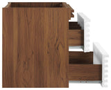 Render 24" Wall-Mount Bathroom Vanity Cabinet, White Walnut