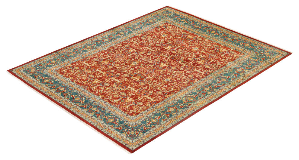Mogul, One-of-a-Kind Hand-Knotted Area Rug Orange, 8'0"x10'3"