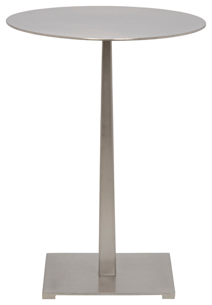 Stiletto Side Table, Antique Silver