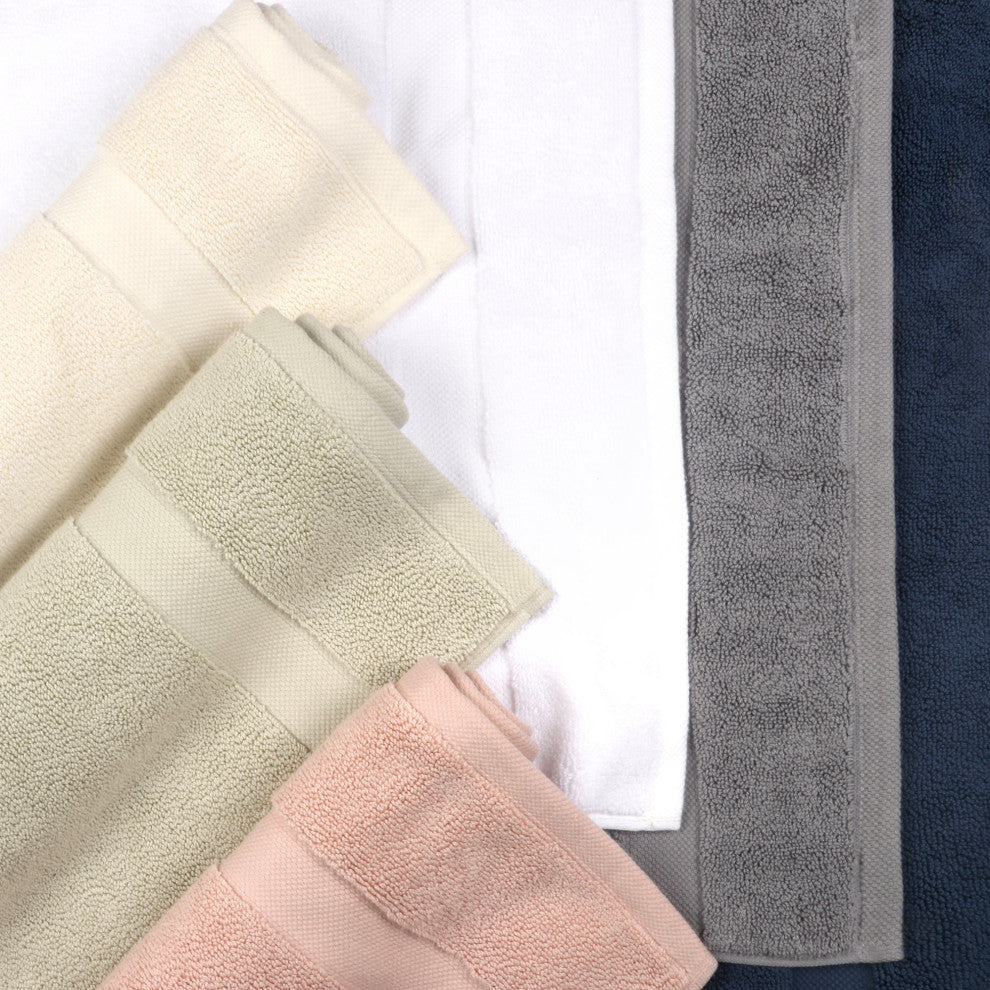Organic Cotton Feather Touch Quick Dry 900 GSM Bath Mat, 20"X33", White