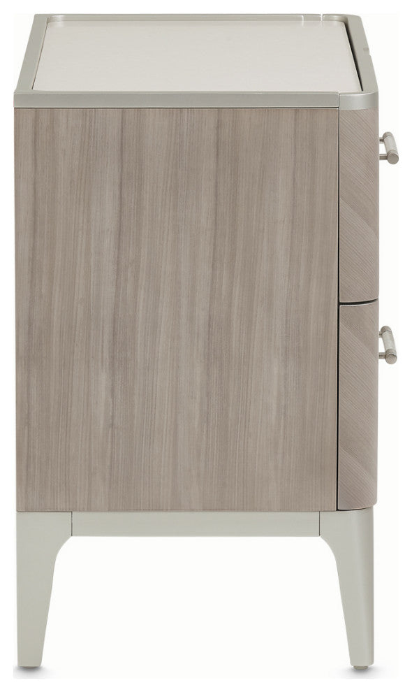 Lanterna Nightstand - Silver Mist