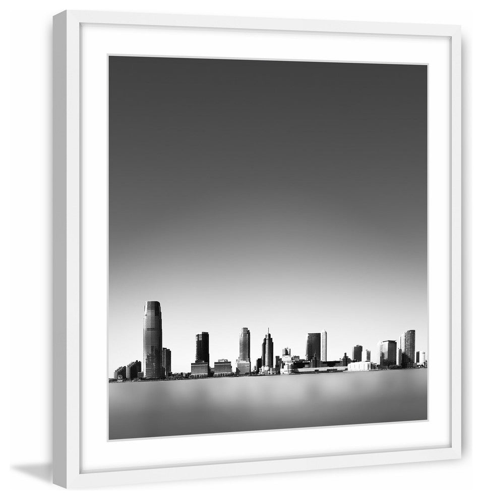 "New York Minimalism" Framed Painting Print, 32"x32"