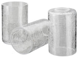 23614-03 Replacement Clear Cracked Vanity Glass Shade,3 Pack.