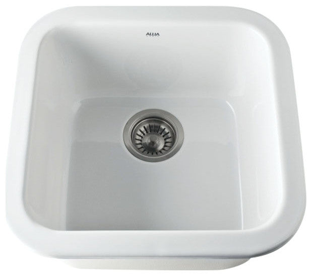 Rohl 5927-00 White 37" Undermount 16 Gauge Stainless Steel Kitchen Sink