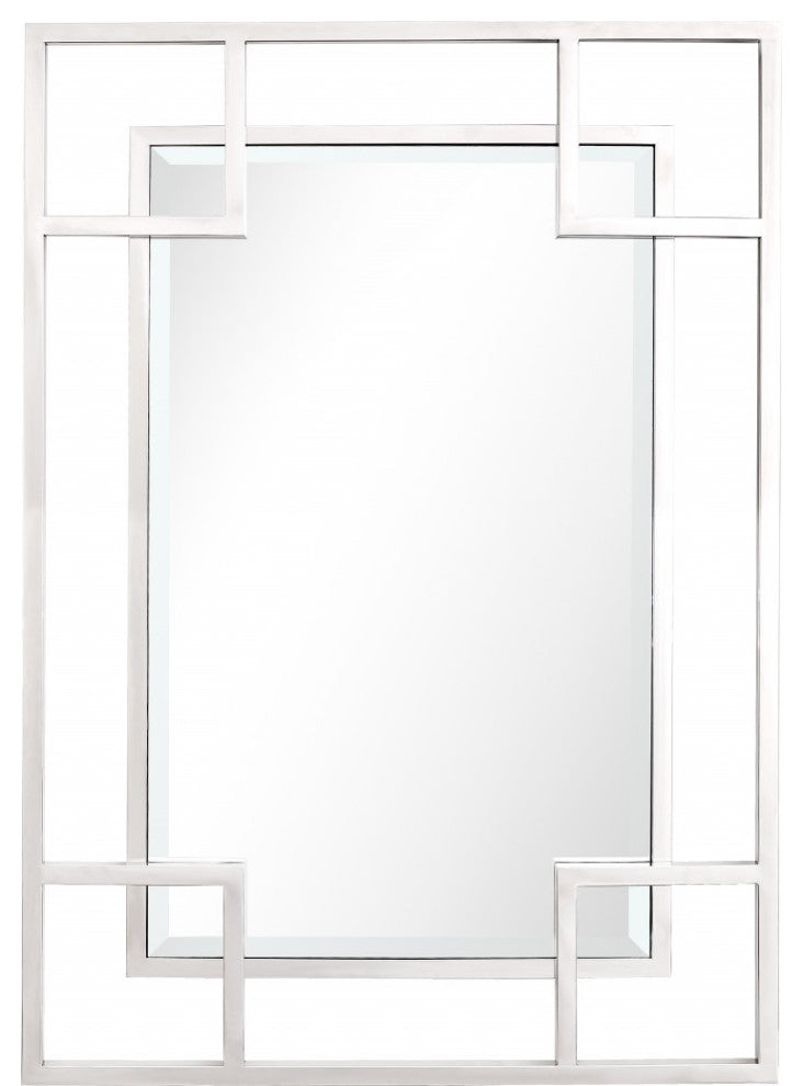 X Shaped Rectangular Mirror