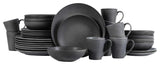 Stone Lain Grao Stoneware Dinnerware Set, Gray, 32-Piece