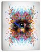 Magic Eye with Flowers, Animal Canvas Art Print, 12"x20"