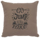 Image Pillow 16x16 Jump, Lake Cotton Taupe