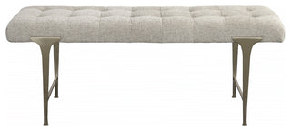 Uttermost Imperial Upholstered Gray bench
