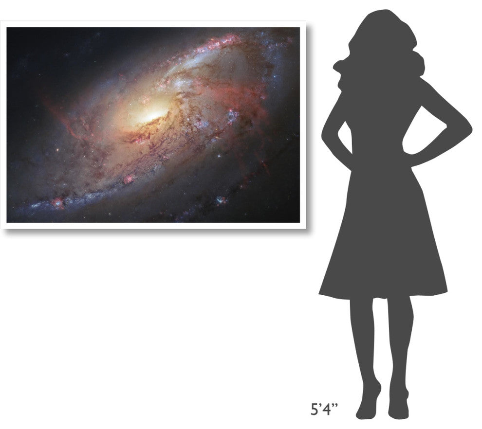 "Galaxy M106" Digital Paper Print by NASA, 50"x34"