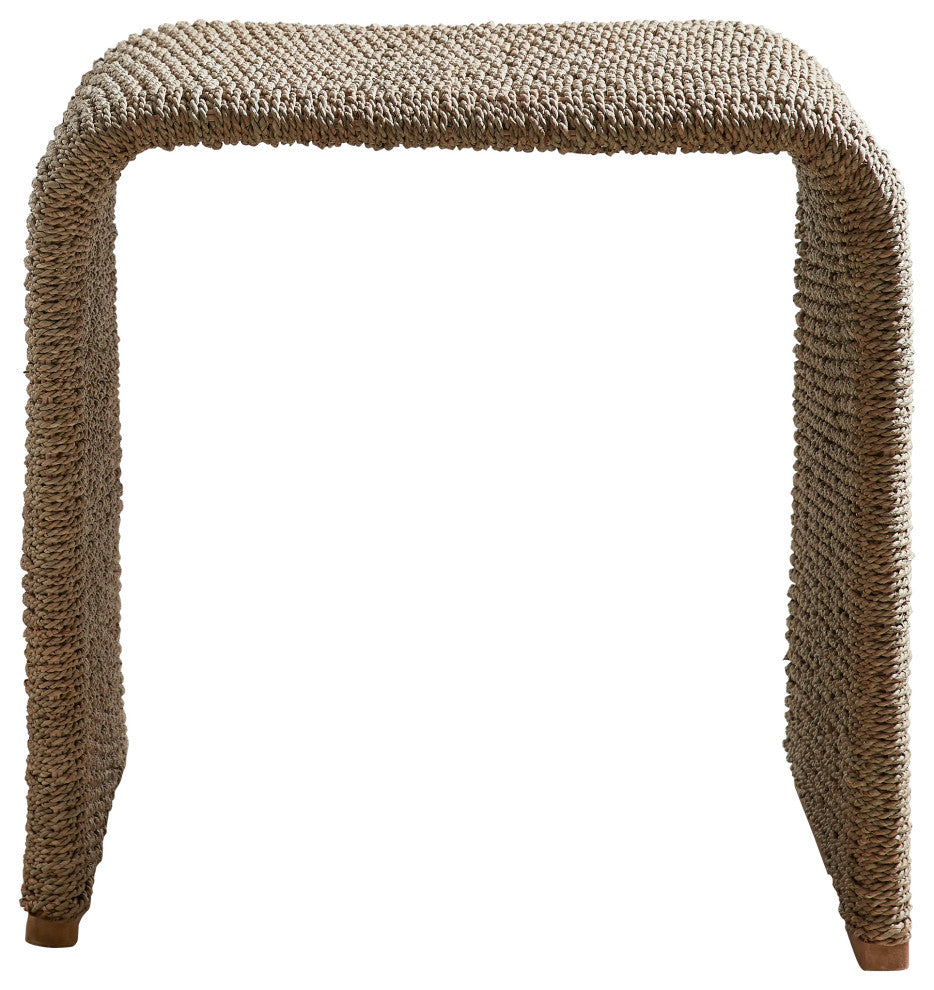 Uttermost Calabria Woven Seagrass End Table