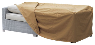 Waterproof Fabric Dust Cover for Outdoor Sofa, Medium, Brown