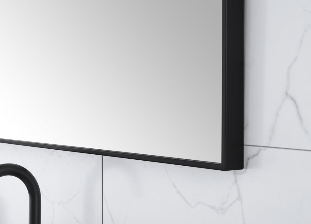 Avanity Sonoma Mirror, Metal Frame, 39.4", Matte Black