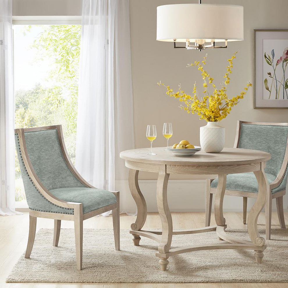 Upholstered Dining Chair with Nailhead Trim