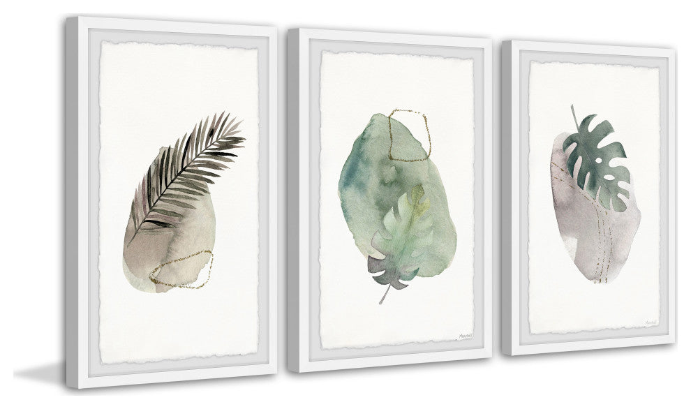 Tropical Presence Triptych, 3-Piece Set, 8x12 Panels