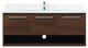 Elegant Decor Roman Bathroom Vanity Walnut
