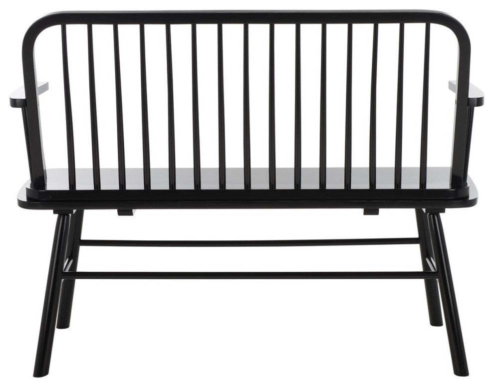 Safavieh Lucilia Spindle Bench, Black