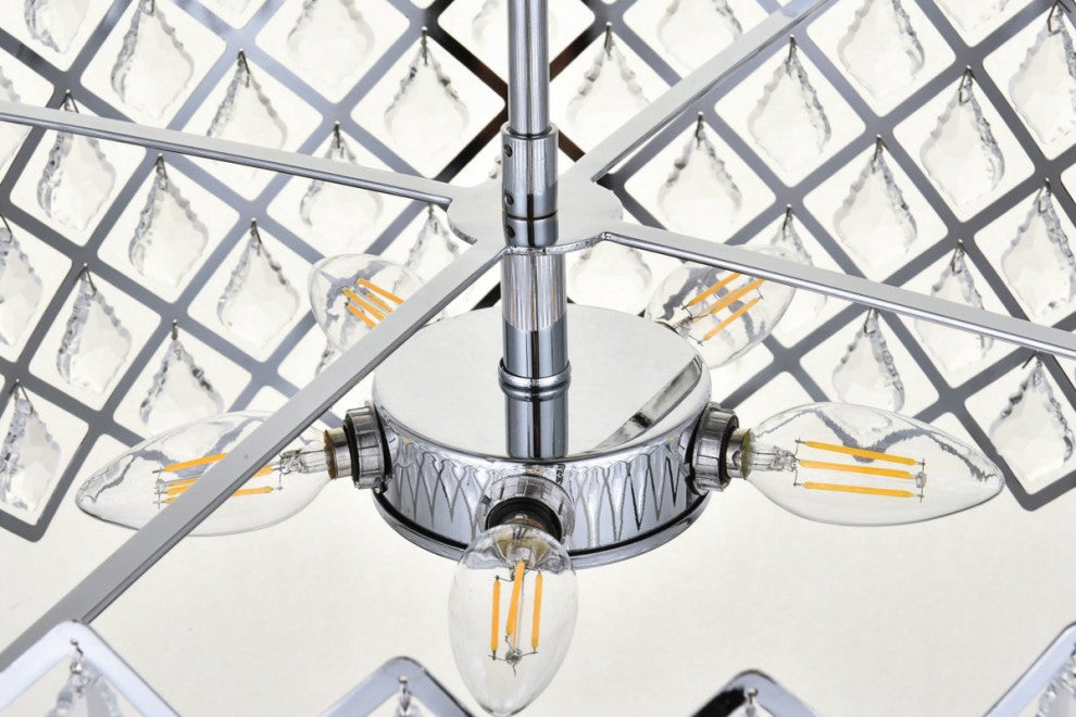 Lyla 21" Pendant, Chrome