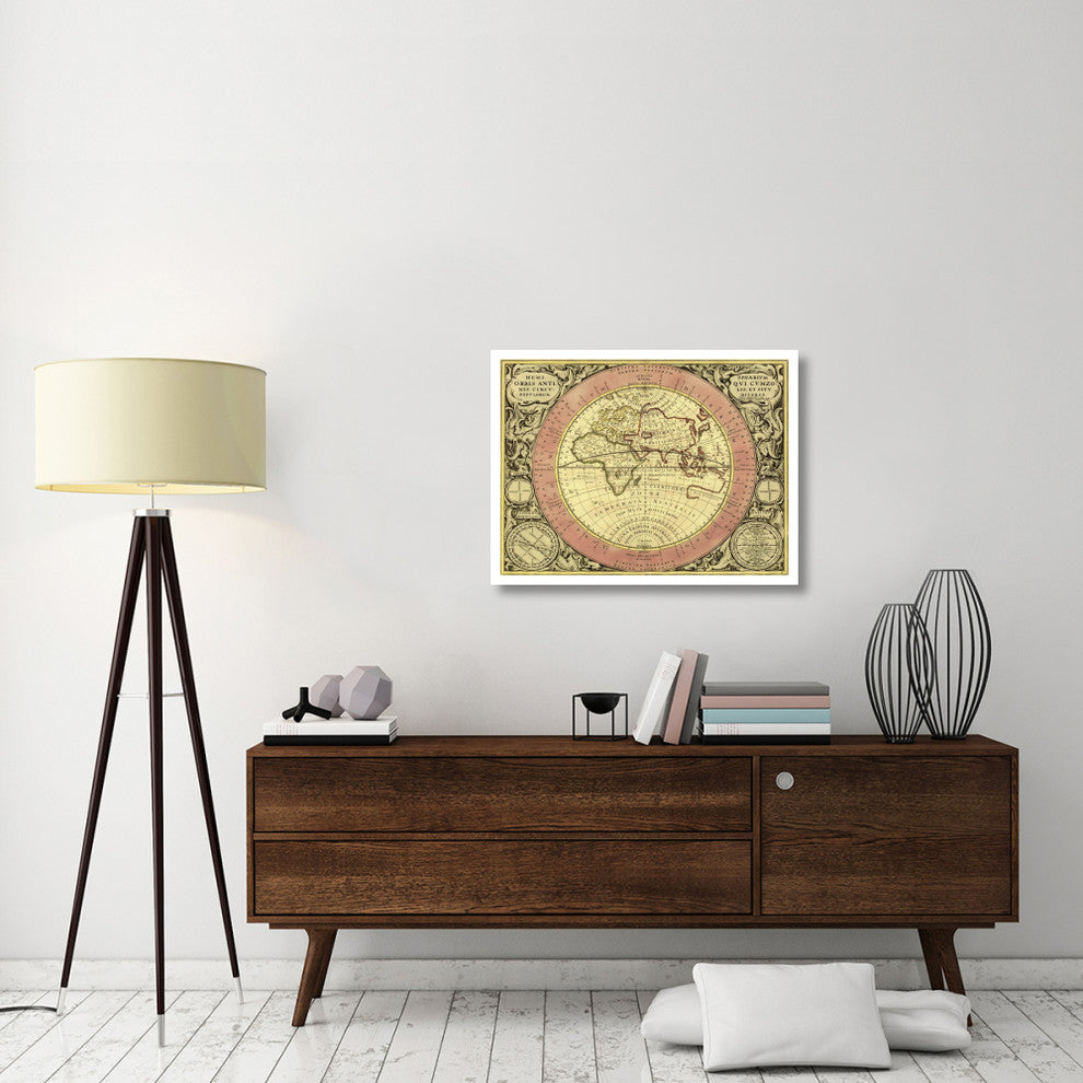 "Maps of the Heavens: Hemisphaerium Orbis Antiqui" Paper Art, 34"x26"