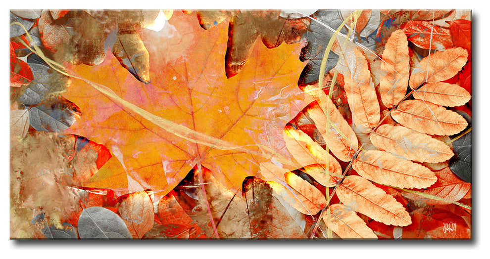 Fall Ink III, Canvas Wall Art, 20"x40"