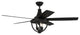 Craftmade, NSH56FB5, 56" Nash, Flat Black Finish, Flat Black/Graywood Blades