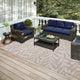Indoor/Outdoor Sedona SN5 Putty Machine Washable 9' x 12' Rug