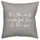 Walking, A Winter Wonderland, Gray 18x18 Throw Pillow Cover