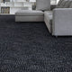 Lake Powell Contemporary Area Rug | Stylish Indoor Carpet for Modern Spaces, Midnight, 8'x10'