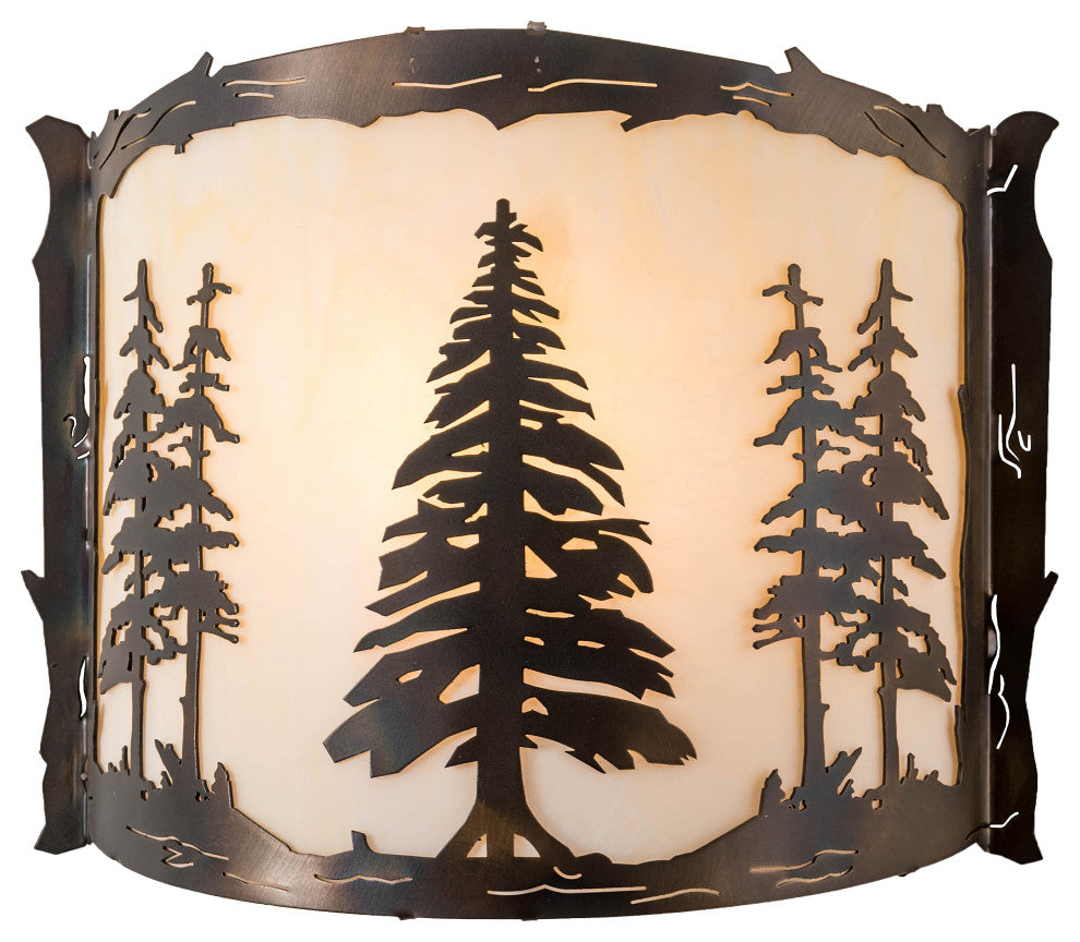 12 Wide Tall Pines Wall Sconce