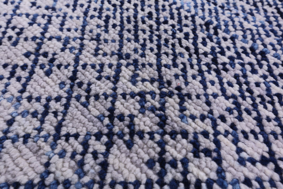 8' 1" X 10' 4" Savannah Grass Hand Knotted Wool Rug - Q13256