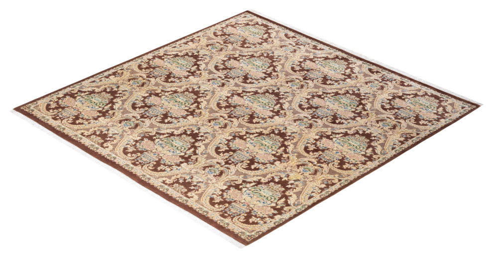 Mogul, One-of-a-Kind Hand-Knotted Area Rug Brown, 8'2"x8'2"