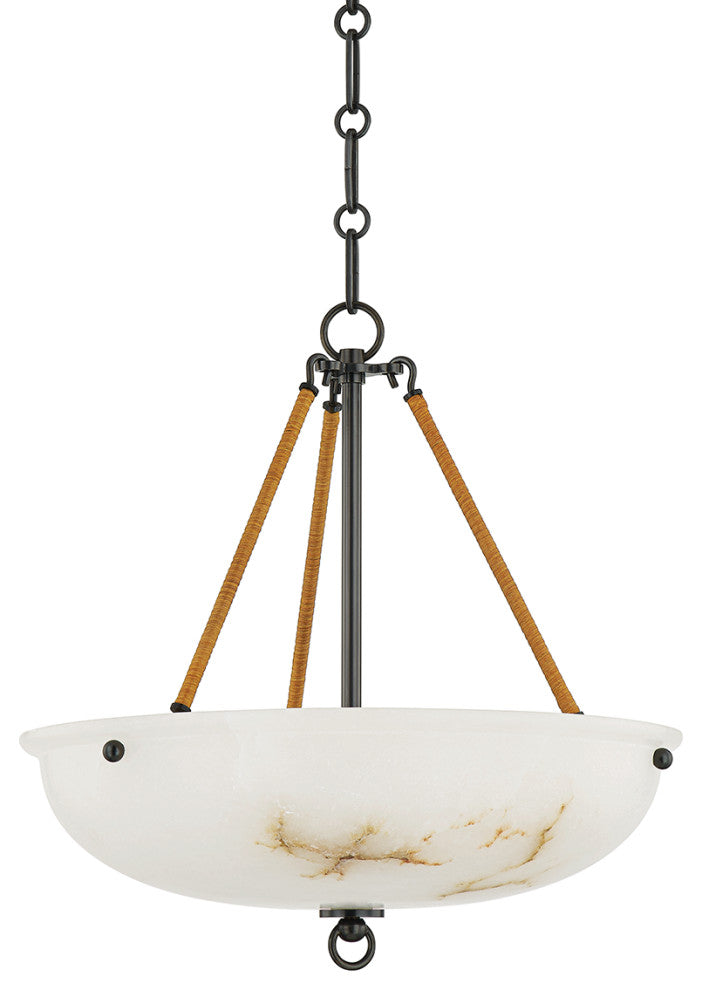 Somerset 3 Light Pendant, Distressed Bronze